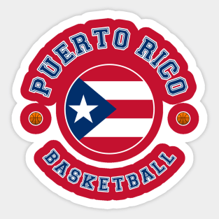 Puerto Rico Basketball Sticker